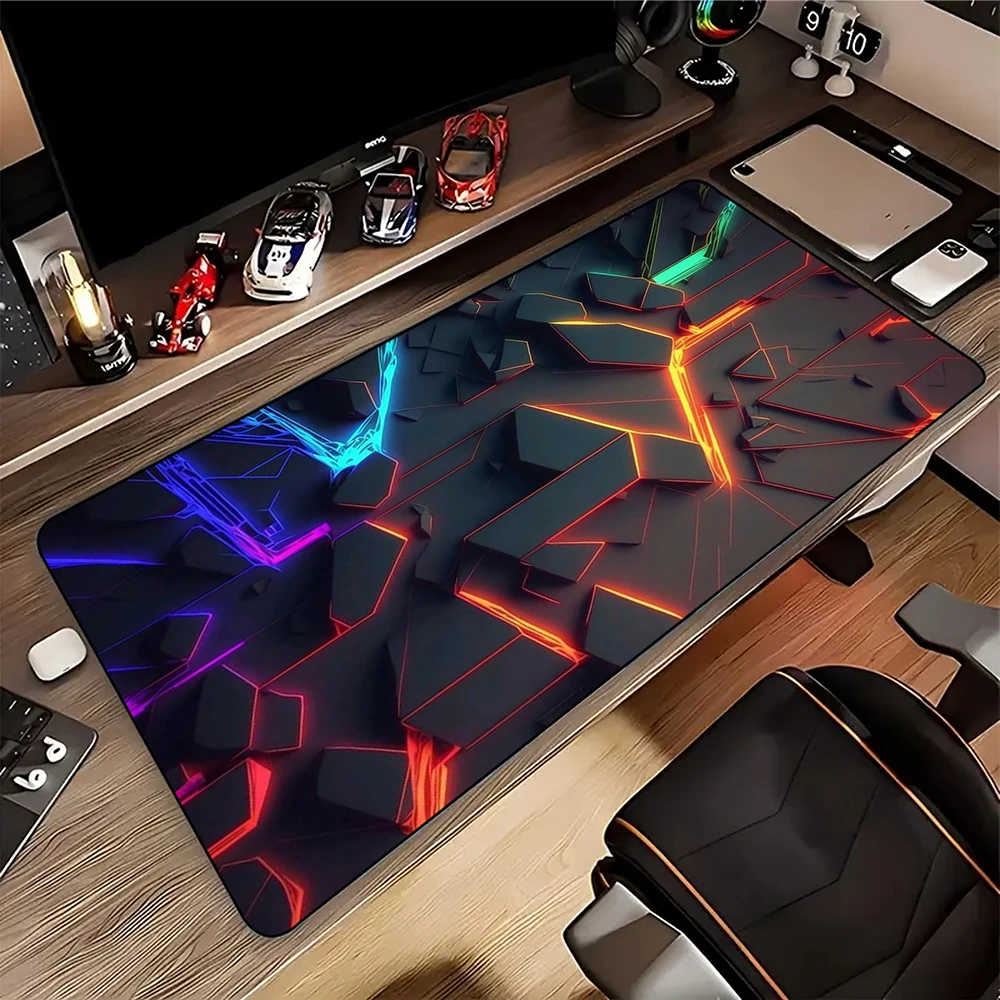 

Red Blue gradient Large Mouse Pad Pc Gamer Mousepad HD Print Gaming Keyboard Pads XXL Table Carpet Rubber Desk Mat 900x400mm