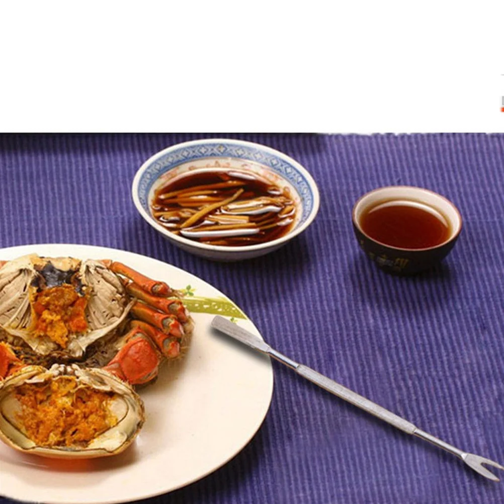 

1pcs Stainless Steel Seafood Fork Set Rust-Proof Ergonomic Design For Crab Lobster Claws Shellfish Nut Cracking Tools