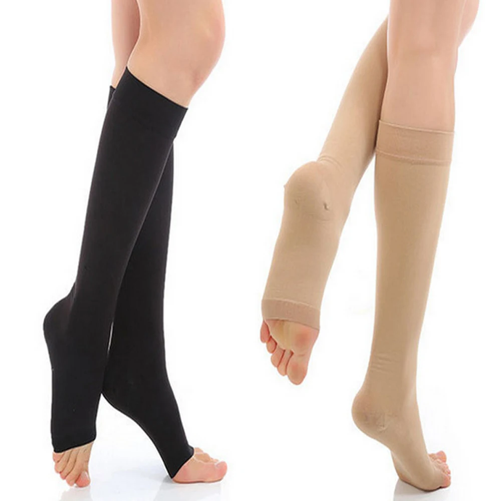 Medical Grade Compression Stockings 23-32 MMHg Leg Calf Compression Socks for Varicose Veins Edema Shin Splints Nursing Support view 5