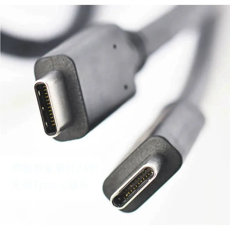 Original USB3.1 Gen1 5A dual head Type-C For HP monitor audio and video data cable PD fast charging 100W