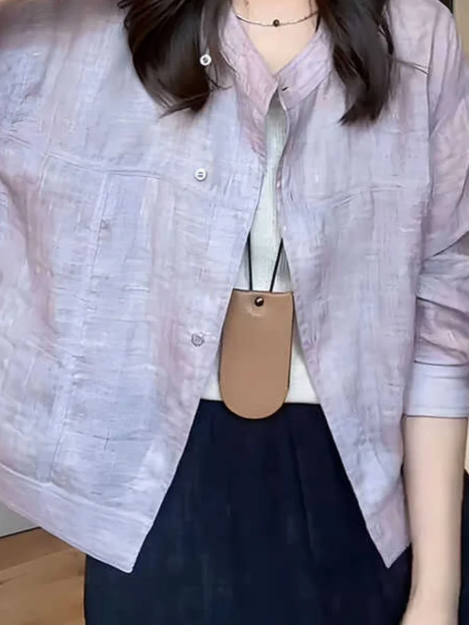 

Корейский и японский высококачественный кардиган больших размеров для женщин: свободный крой, дышащий, легкий, с длинными рукавами, на пуговицах, верхняя одежда