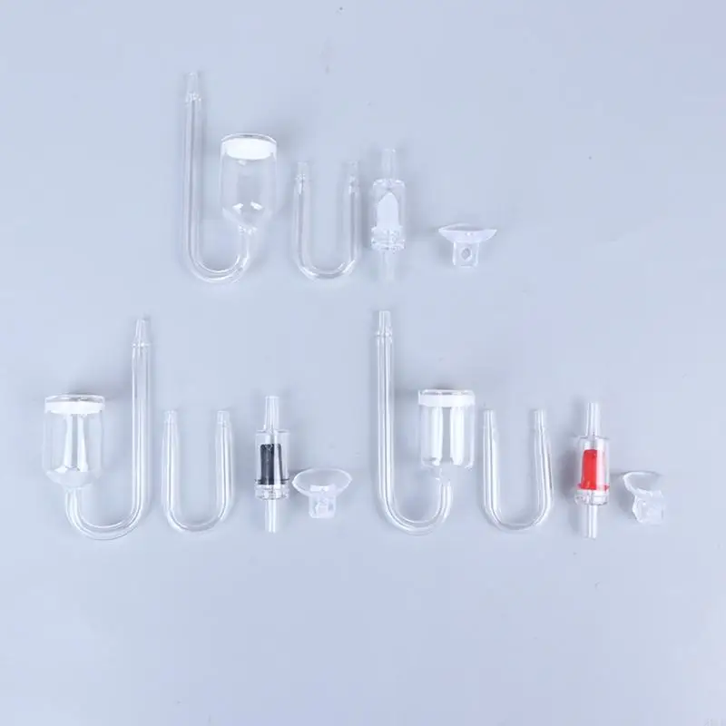 581d Aquarium für CO2 -Diffusor -Kits -Form mit Saugnapf -Schalter für Ventil -GLA