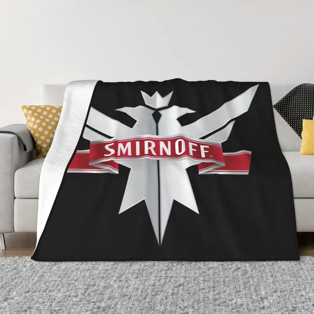 NUEVAS mantas y mantas de vodka Smirnoff, manta térmica súper suave para interiores y exteriores para sala de estar, dormitorio, viajes