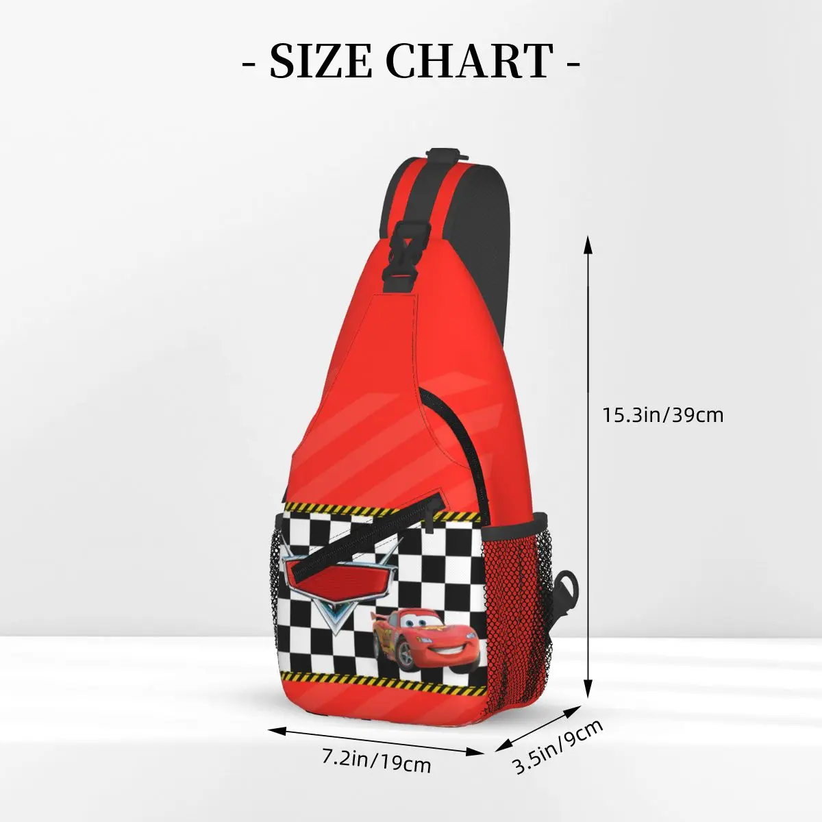 Custom 3Lightning Mcqueen Backpack Cartoon Cars For Traveling Bags Shoulder Crossbody Chest Backpack Sling Crossbody Backpack