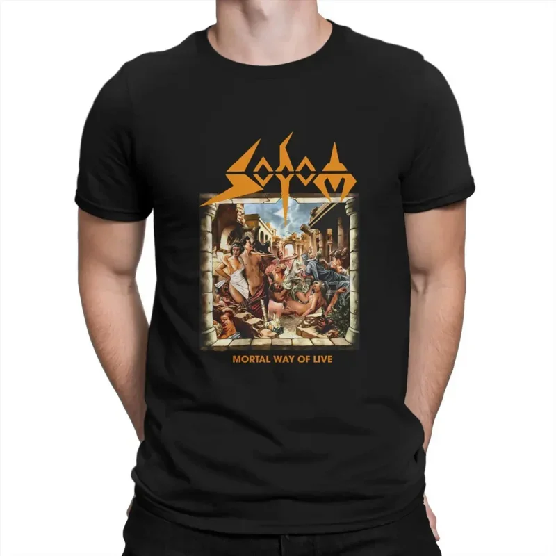 Sodom Man TShirt Mortal Way Of Live Rock Band Individuality T Shirt Original Sweatshirts New Trend