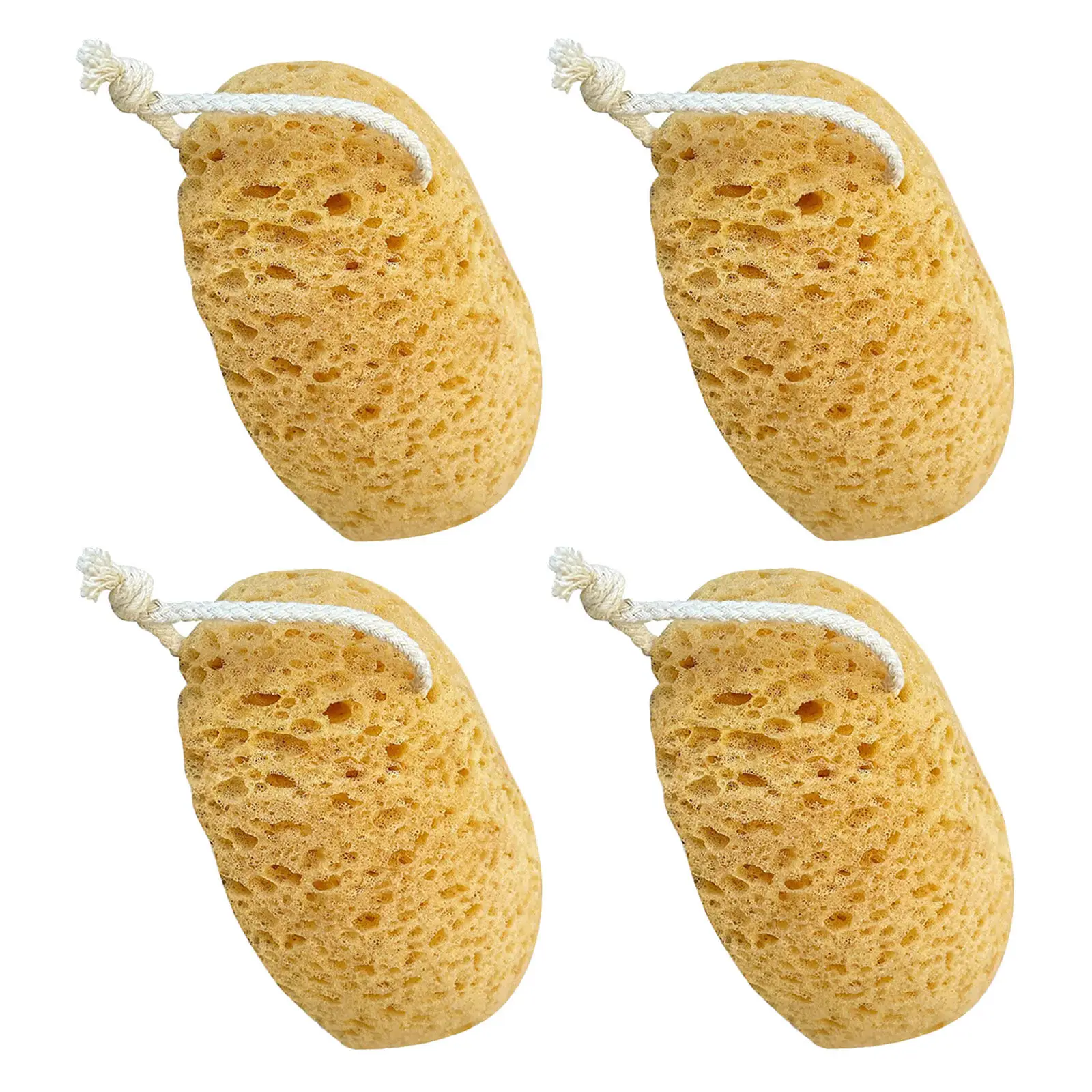 4 Pcs Bath Sponges Shower Exfoliating Body Deep Cleansing Loofah Efficient Scrub