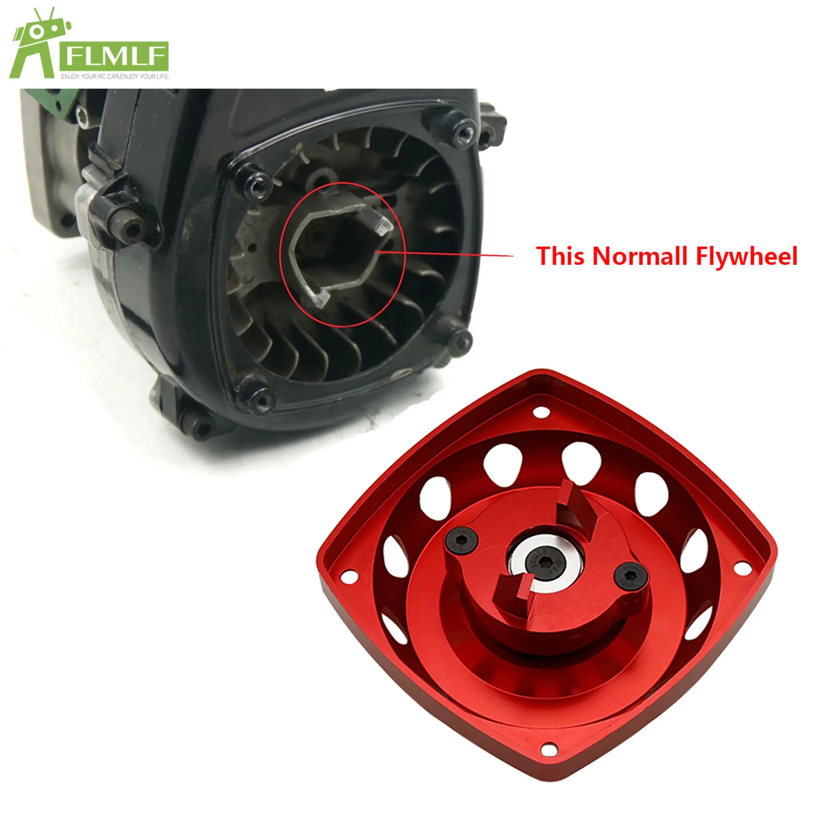 Koło zamachowe silnika 23CC-45CC lub rozrusznik elektryczny do 1/5 HPI ROFUN ROVAN KM BAJA LOSI 5IVE T FG MCD GoPed RedCat Część RC