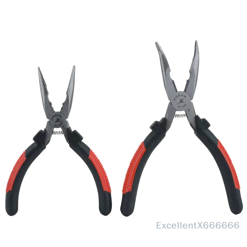 

Curved Mouth Pliers Pointed Mouth Pliers 6/8Curved Nose Curved Nose Pliers With Spring Teeth Elbow Pliers R-526A/528A Multi Tool