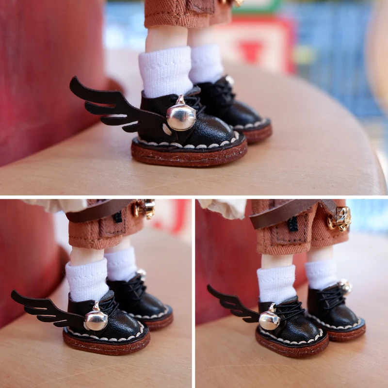 

HOUZIWA OB11 Shoes Leather For GSC YMY 1/12 BJD Doll