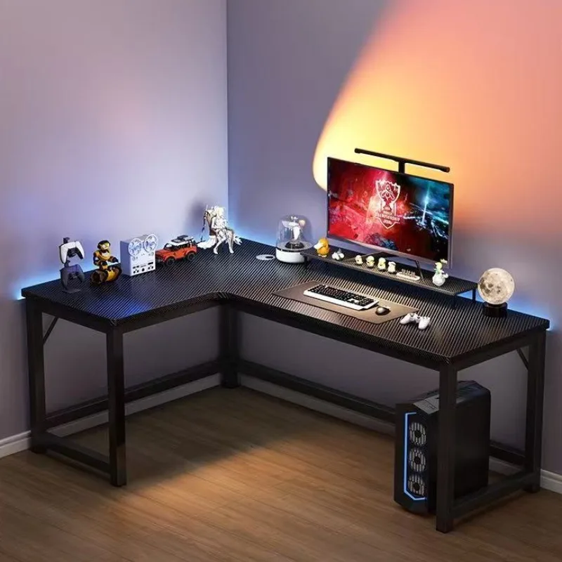 Simple Modern Corner Gaming Table Home Bedroom L-Shaped Reinforced Computer Desk Multifunctional Desktop Game Desk