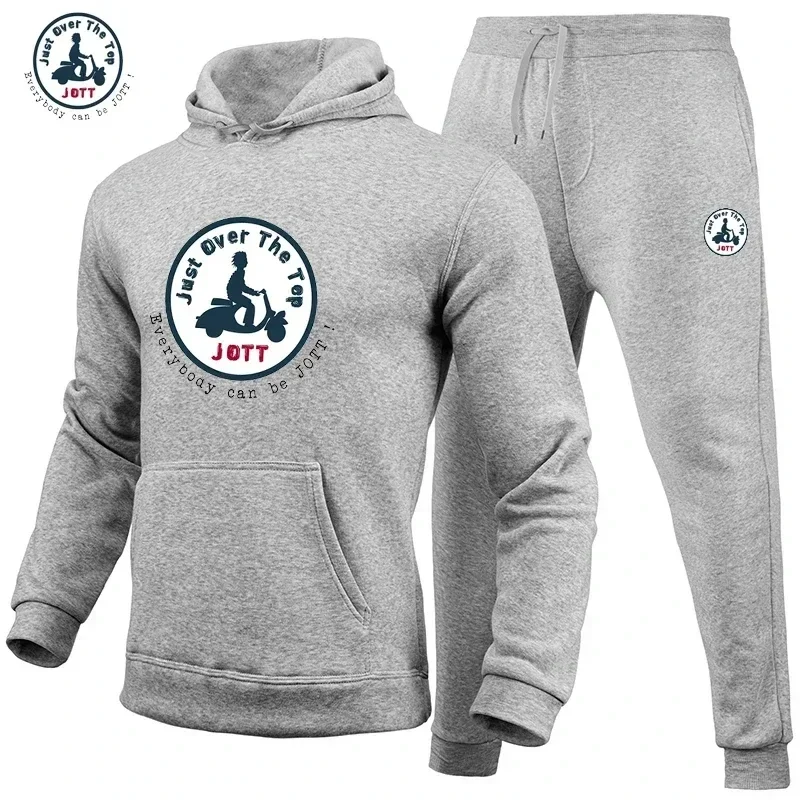 Frühling und Herbst neue Herren Hoodie Hoodie Jogging hose zweiteilige Casual Design Mode Fitness Sportswear Anzug