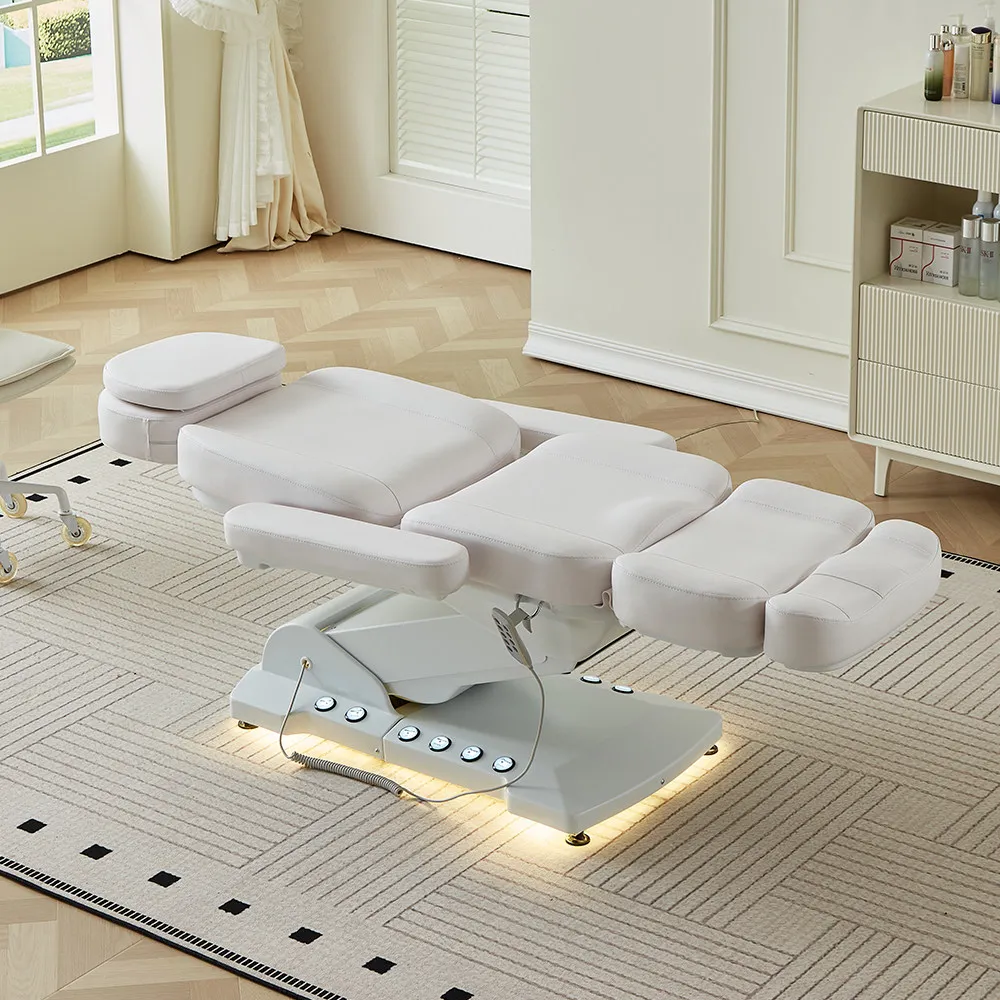 Electric lifting beauty injection bed medical beauty bed micro whole bed multi-functional folding beauty embroidery