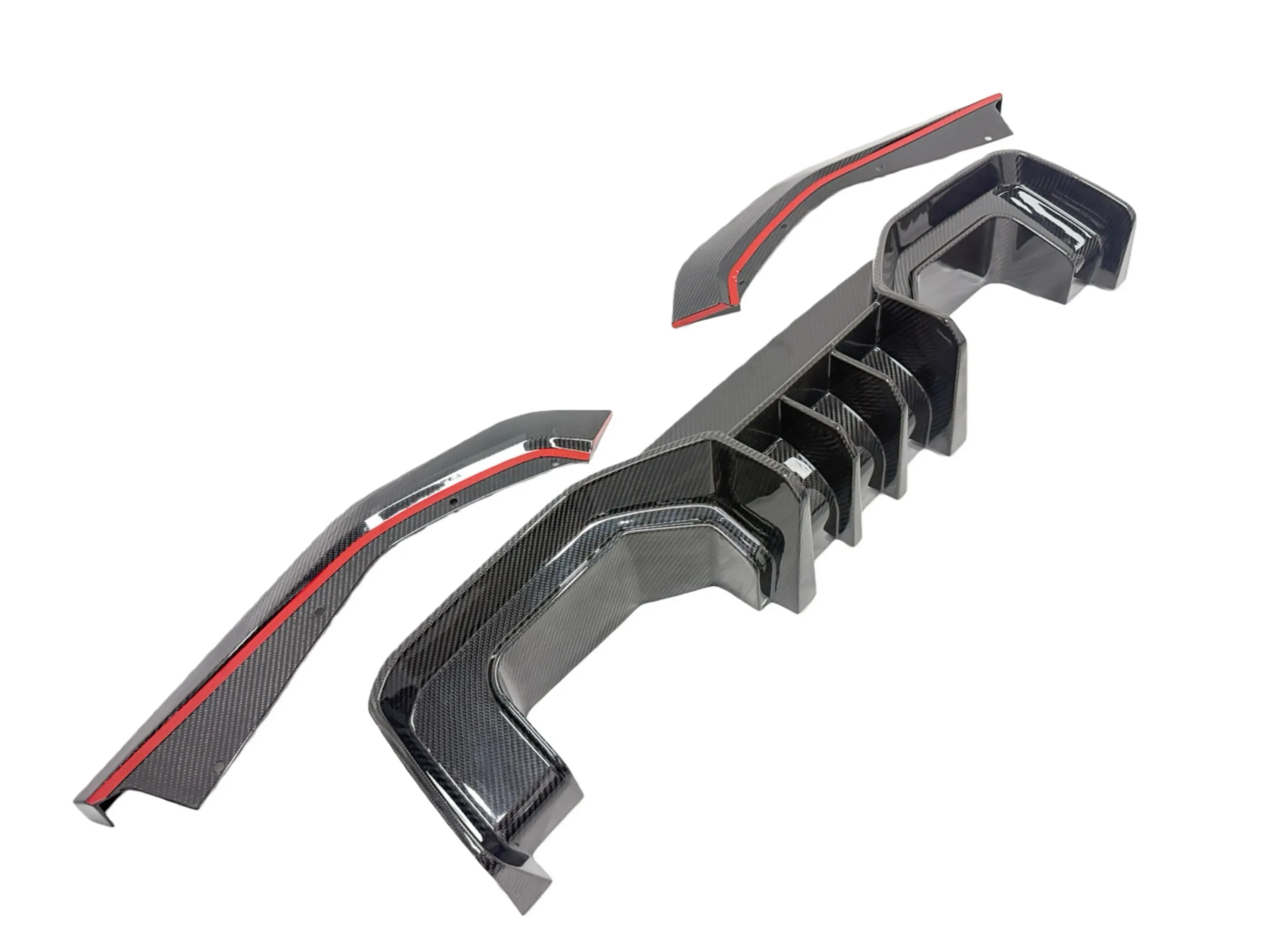 AD Style Lightweight Dry Carbon Fiber Diffuser Rear Bumper Splitter for bmw G80 M3 G82 M4 2022 up