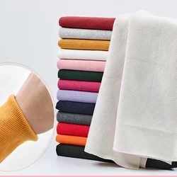 Cotton Knit Stretch Rib Fabric Sweatshirt Garment Cuffs Neckline Elastic For Sewing Clothes