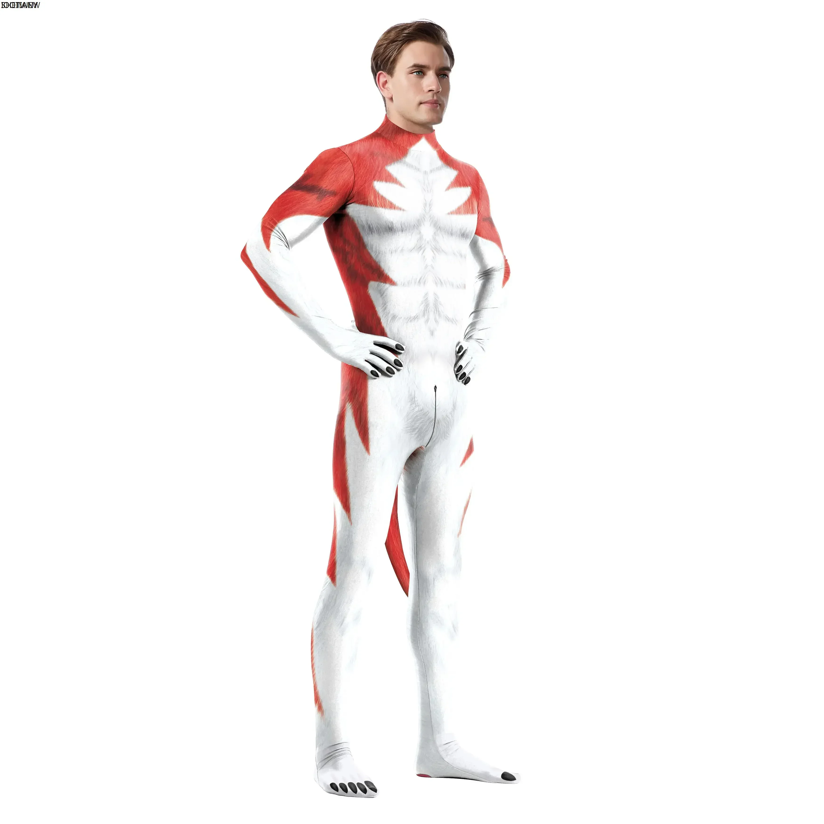 

КосплейУнисекс Забавный комбинезон для косплея Зеленый боди для домашних животных с собачьим хвостом Хэллоуин Животное Зентаи Костюм Карнавальная вечеринка Сценическое шоу