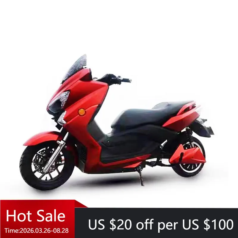 Tc High Performance Electric Cruiser 1000W 2000W 3000W Electric Motorcycle 8000W 72v Maximum Speed 85 km/h Disc Brakes