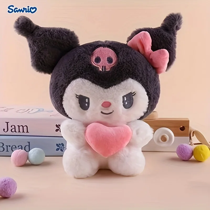 22cm Sanrio Hello Kitty Kuromi almohada KT juguete de peluche niña relleno suave Animal juguete corazón mi melodía Cinnamoroll Navidad Halloween Dec