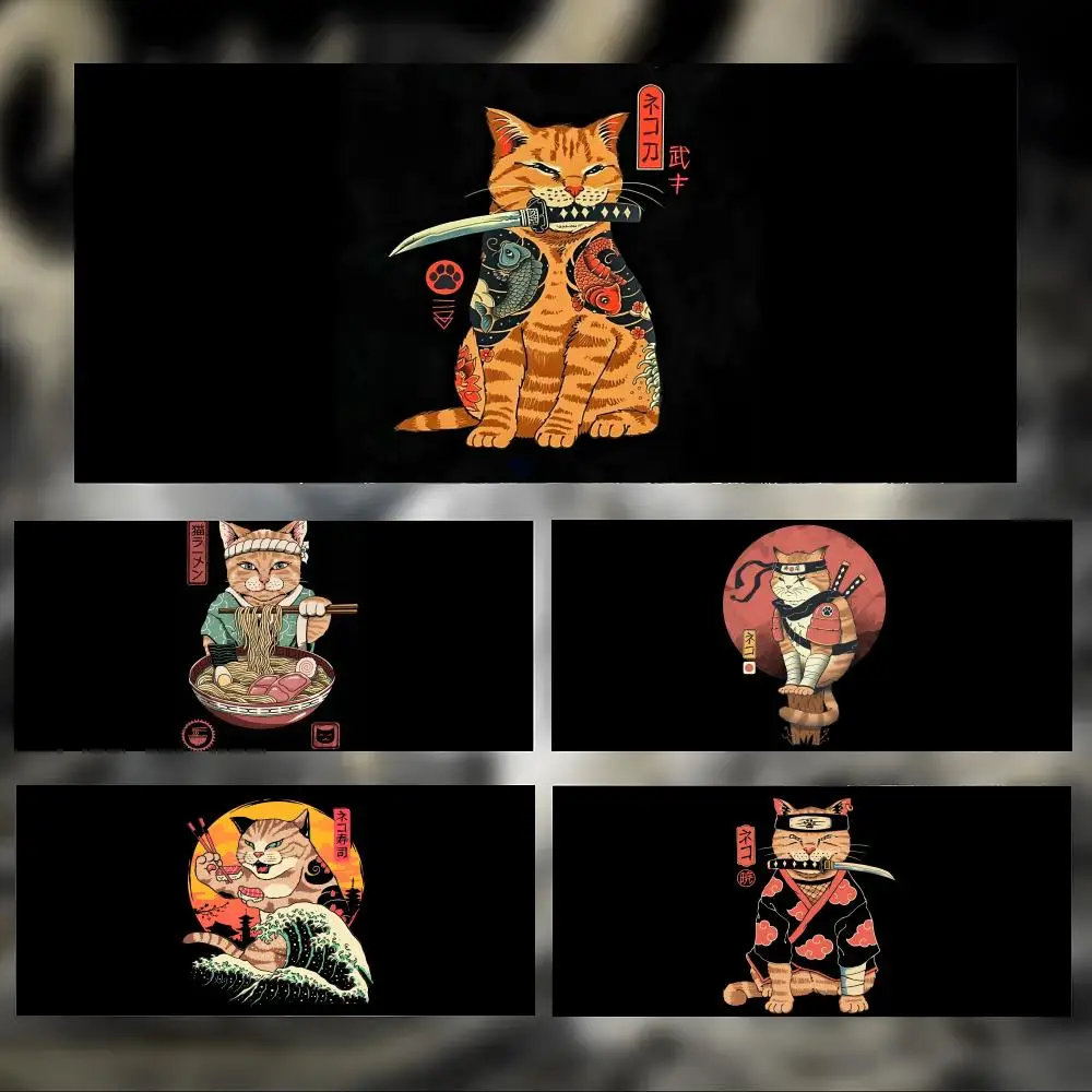 mouse-pad-grande-e-grosso-estilo-samurai-japones-com-arte-tradicional-borda-costurada-para-jogos-e-pc