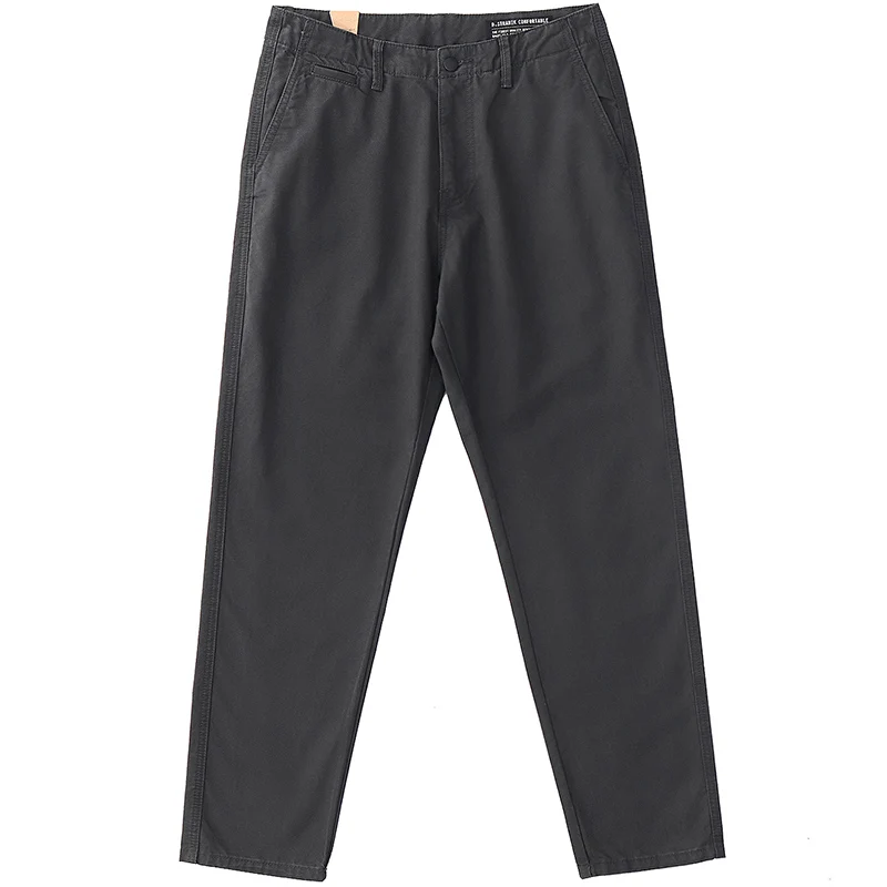 

Khaki men May Khaki American vintage cargo with pure cotton gray straight leg casual pants men