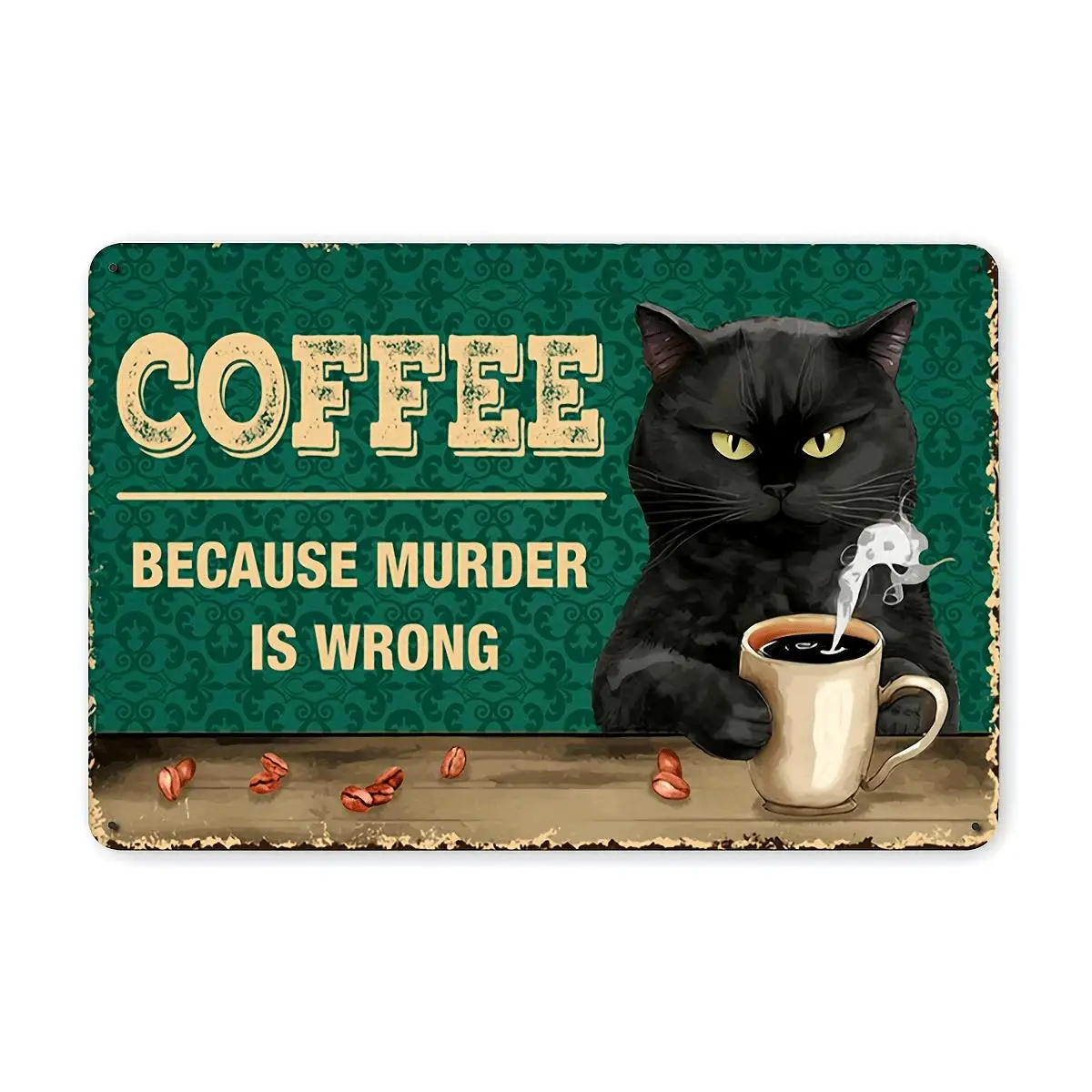 Vintage Metal Tin Sign - 