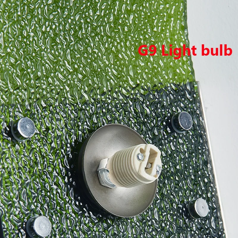 Applique Murale LED au Design Nordique Moderne, Luminaire Décoratif d'Nik, Idéal pour un Salon, une Chambre à Coucher, un Couloir, un Style Rétro, en Verre Brun et Vert