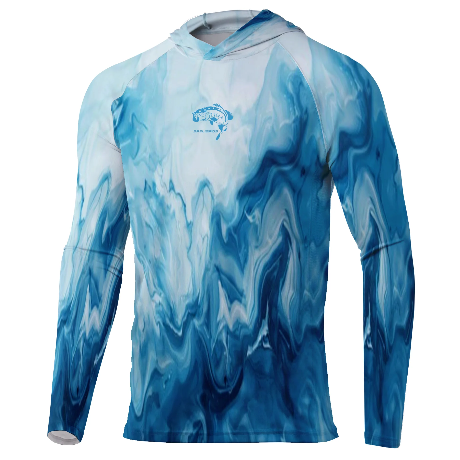 

Men Fishing Hooded Shirts Long Sleeve Breathable Jersey Sun Protection Angling Clothing Camisa De Pesca Outdoor Fish SweatShirts