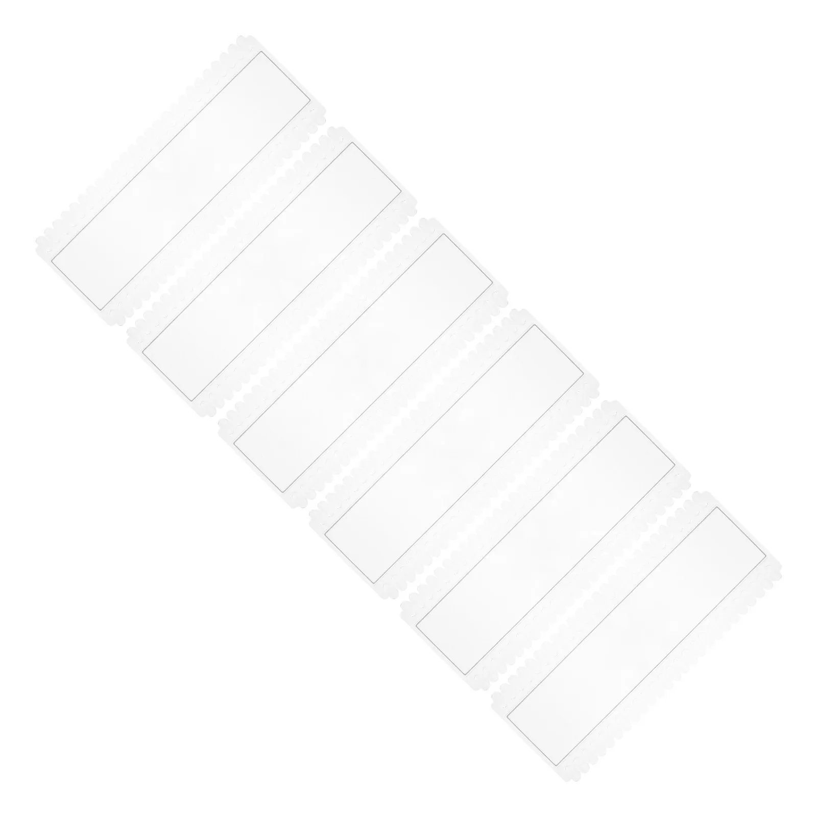 6Pcs Nail Art Color Display Board Transparent Nail Tips Sample Display Gel Polish Palette for Salon DIY Training