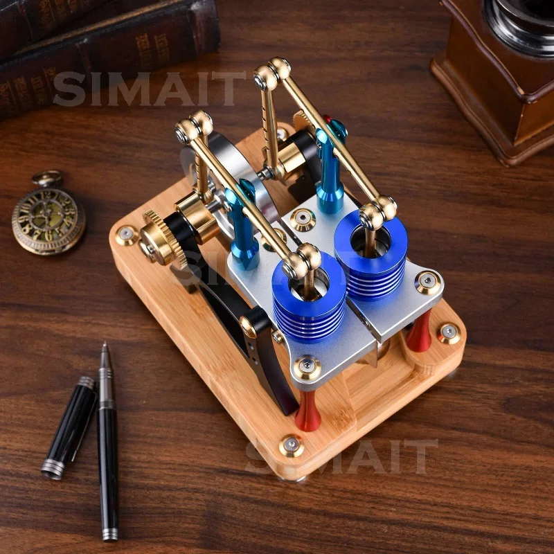 Physical Air Can Start Single-cylinder Alloy Engine Model, Stirling Live Engine Model