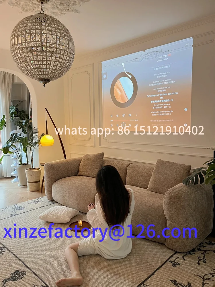 

Be suitable for French retro cream style big white sofa customizable