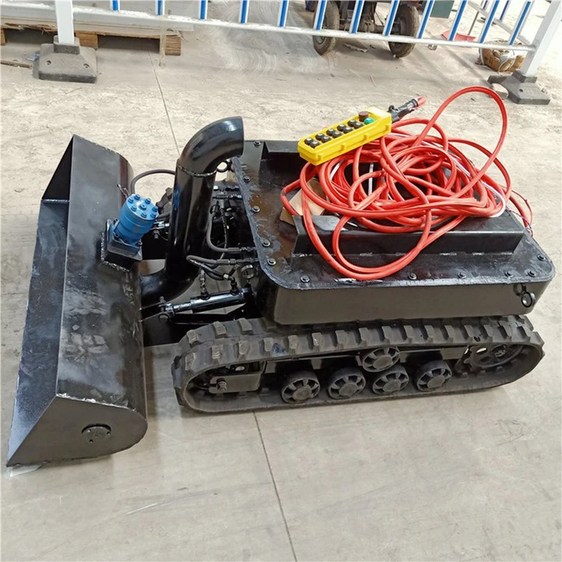 Tracked Dredging Robot Remote Sediment Removal Sand Crawler Breeding Pond Pipeline Municipal Water Control Pump Engine