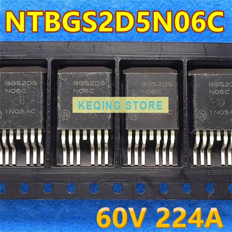 10PCS Used+Not NEW+Send after Measure Original word imported NTBGS2D5N06C BSG2D5N06C TO-263-7 60V 224A N-type MOS transistor