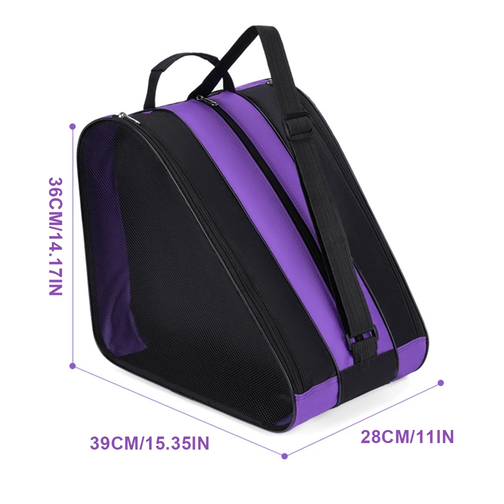 Sac de patins à roulettes sac de chaussures de patin à glace sangle réglable sac de bottes de neige de Ski sac à bandoulière de patinage sur glace en tissu Oxford pour les Sports de Ski