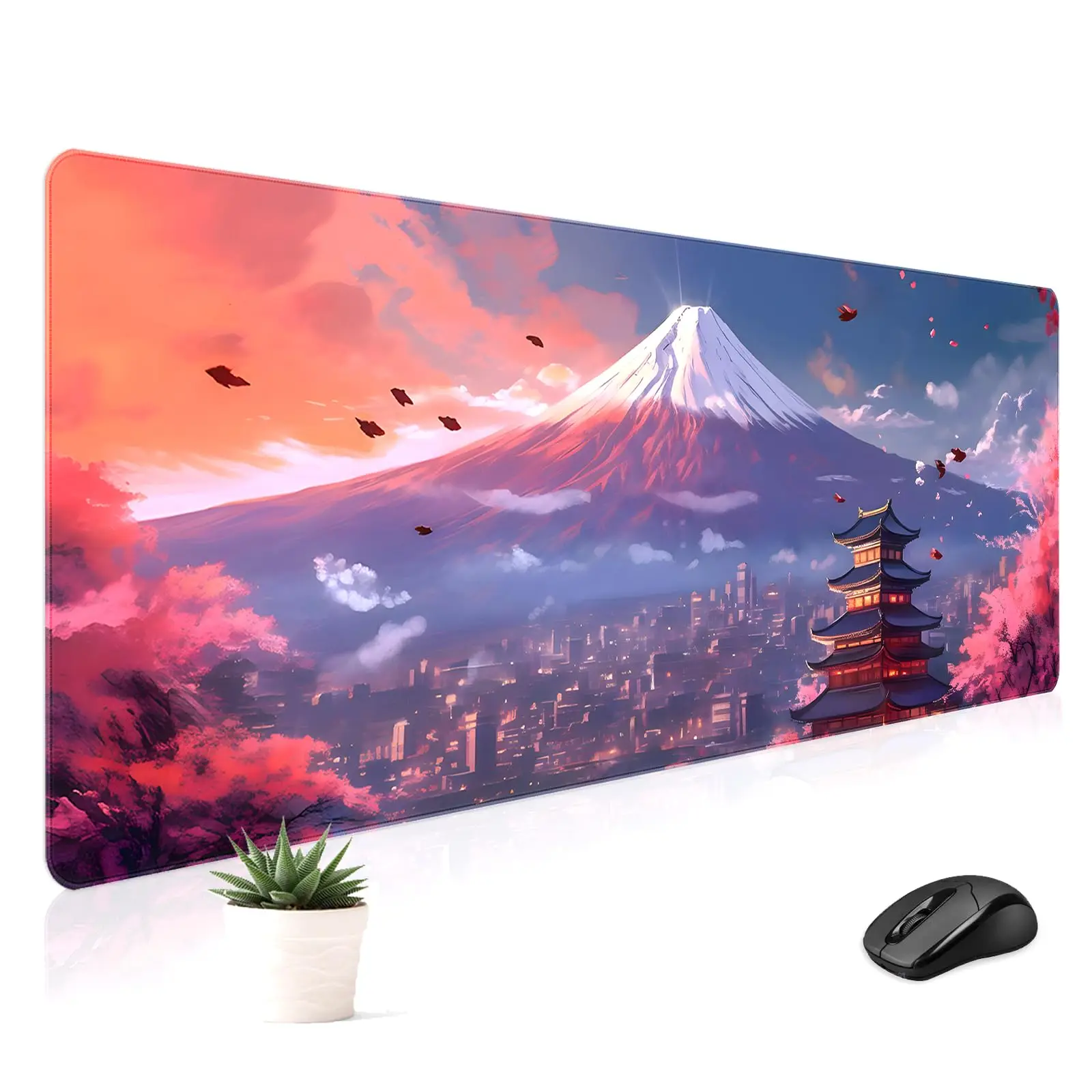 

Large Gaming Mouse Pad Cute Office Desktop Computer Laptop Laptop Floral XXL Giant Kawaii Anime Aesthetics Cute Design for Women