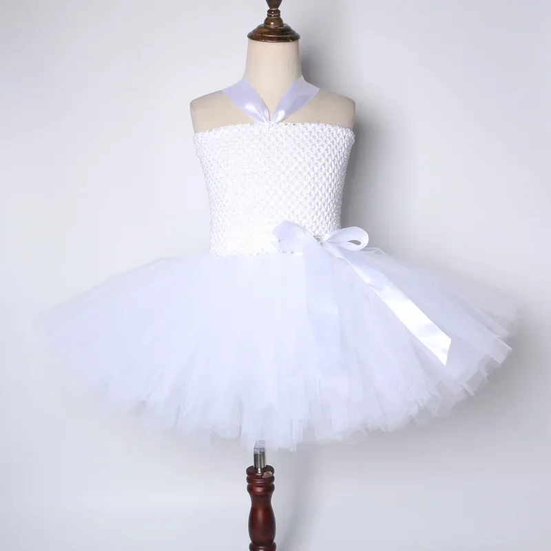 RT01 ホワイトガーディアンエンジェルコスチューム女の子用クリスマスハロウィン妖精チュチュプリンセスドレス子供の誕生日パーティードレス W * Jk2