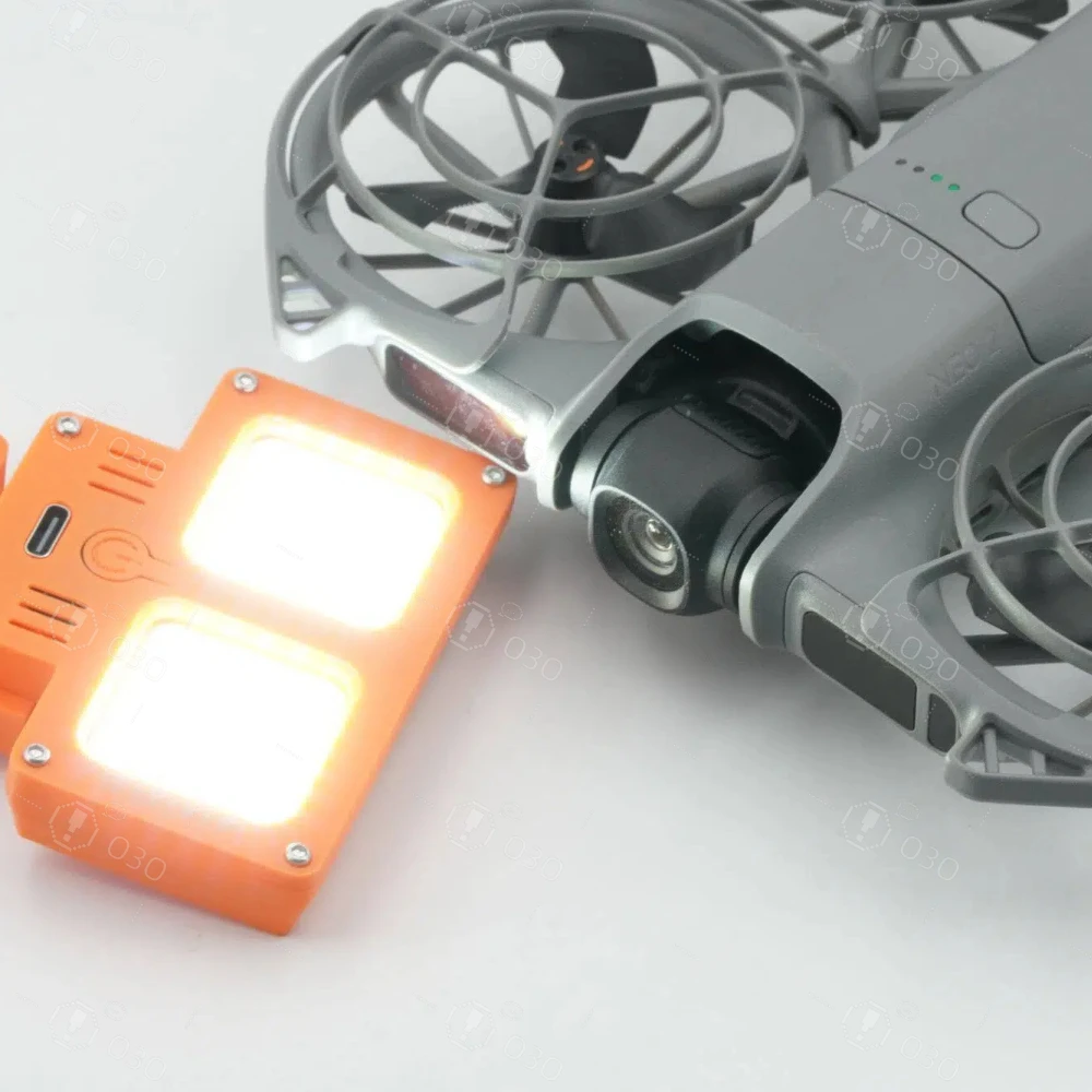 Upgraded Night Flight Lights for DJI Neo 2 Super-Bright Dual-Light Set Drone HD Aerial Photography Light Warning Light