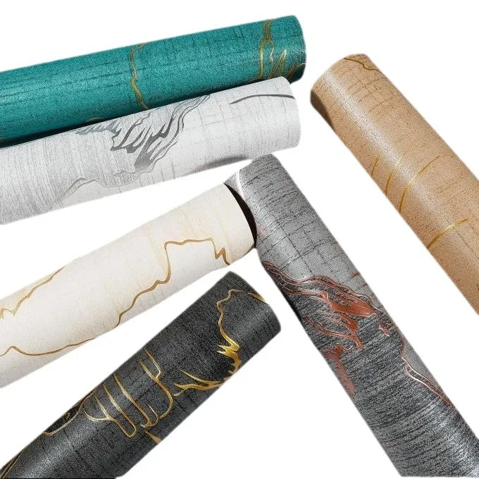 3D النمط الصيني الذهب احباط المشهد خلفية مقاومة للماء للفيلا فندق مطعم غرفة المعيشة خلفية PVC ورق حائط في #6