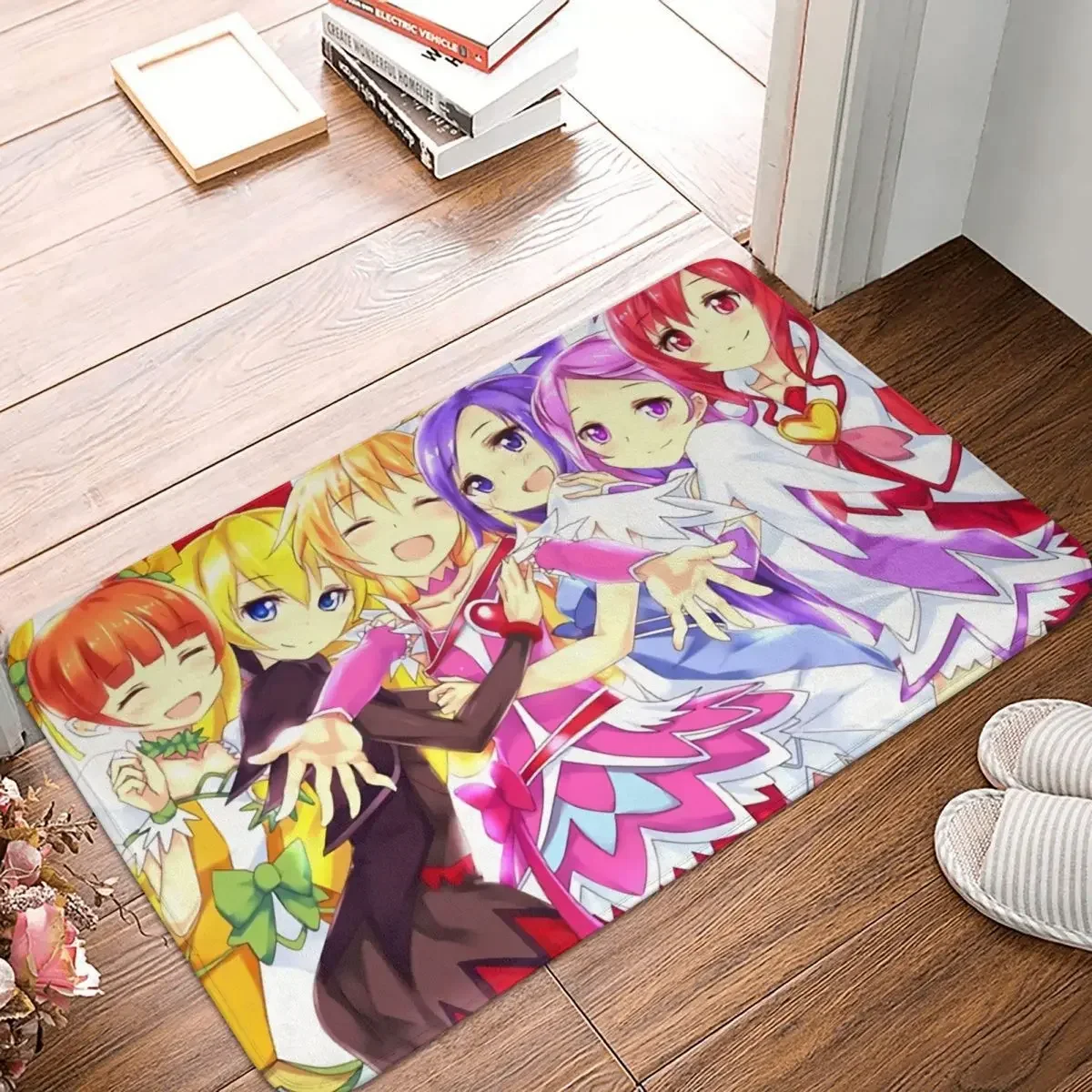 Pretty Cure Precure Princess Anime Non-slip Doormat Doki Doki Carpet Living Room Kitchen Mat Prayer Home Decor