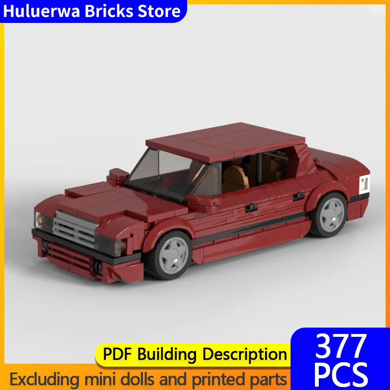 

Speed Hypercar Model MOC Building Bricks 500E Classic Luxury Car Modular Technology Gifts Holiday Assemble Children Toys Suit