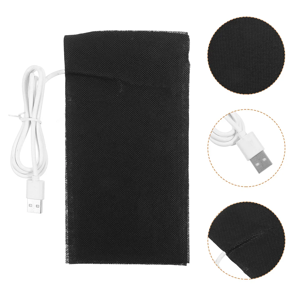 

2Pcs USB Electric Heat Pad for Reptiles Fast Heating Lizard Snake Warm Mat Waterproof Pet Heating Cushion for Terrarium Habitat