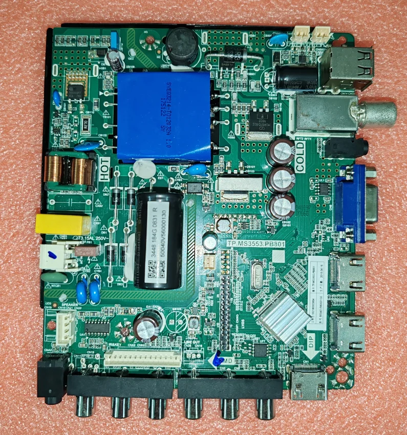 

TP.MS3553.PB801 Original Haier LED TV motherboard physical photo, tested, three different transformer specifications v56c