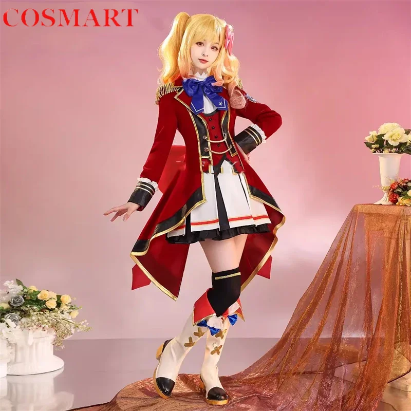 COSMART Nijino Yume Cosplay Game Aikatsu Stars Costume Fashion Gorgeous S4 School Uniform Halloween Party Role Play Clothing New