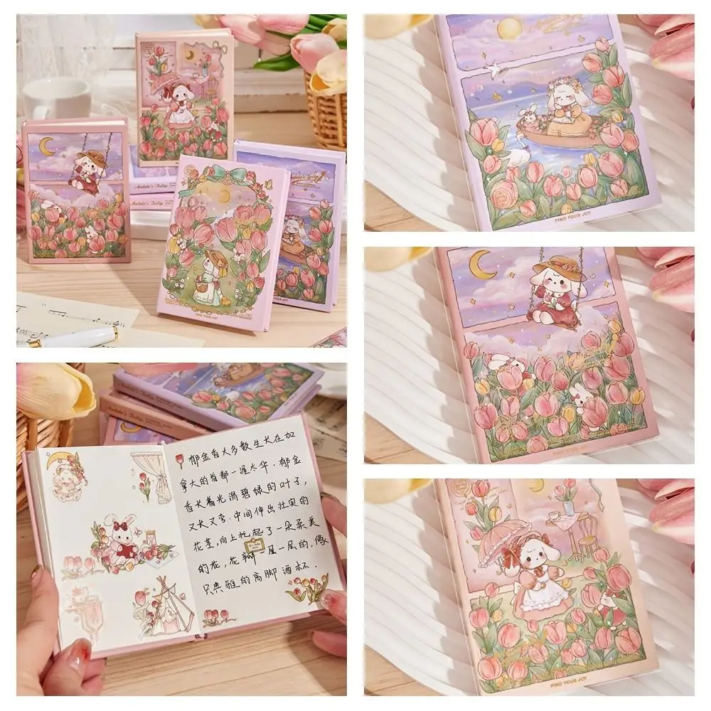 Memo Diary Planner A7 Mini Notebook Cartoon Rabbit Series Scrapbooking Pocket Notepad Agenda Organizer Writing Student