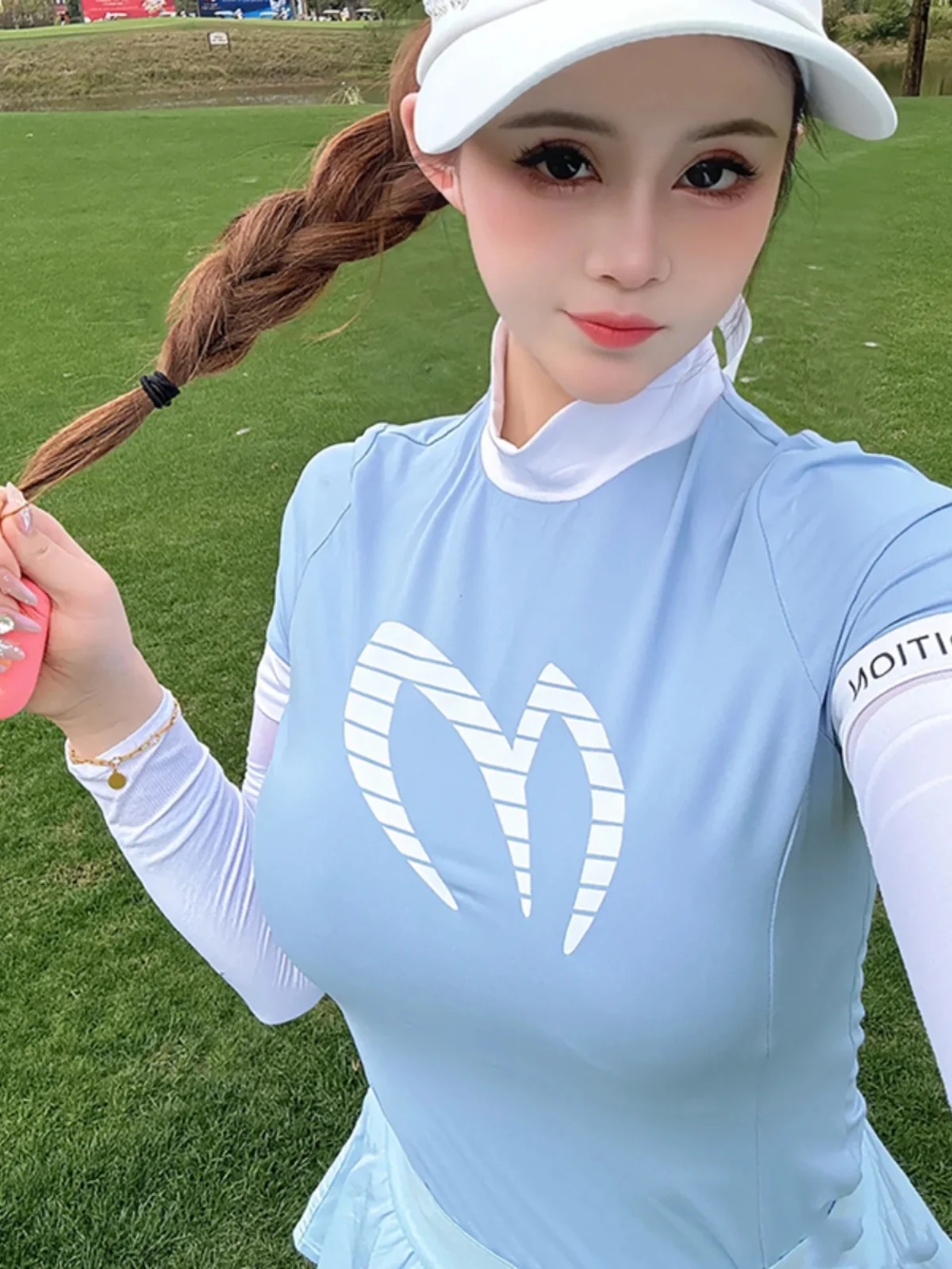 women's-golf-sportwear-slim-fit-short-sleeve-t-shirt-breathable-summer-outdoor-casual-fashionable-stand-collar-versatile