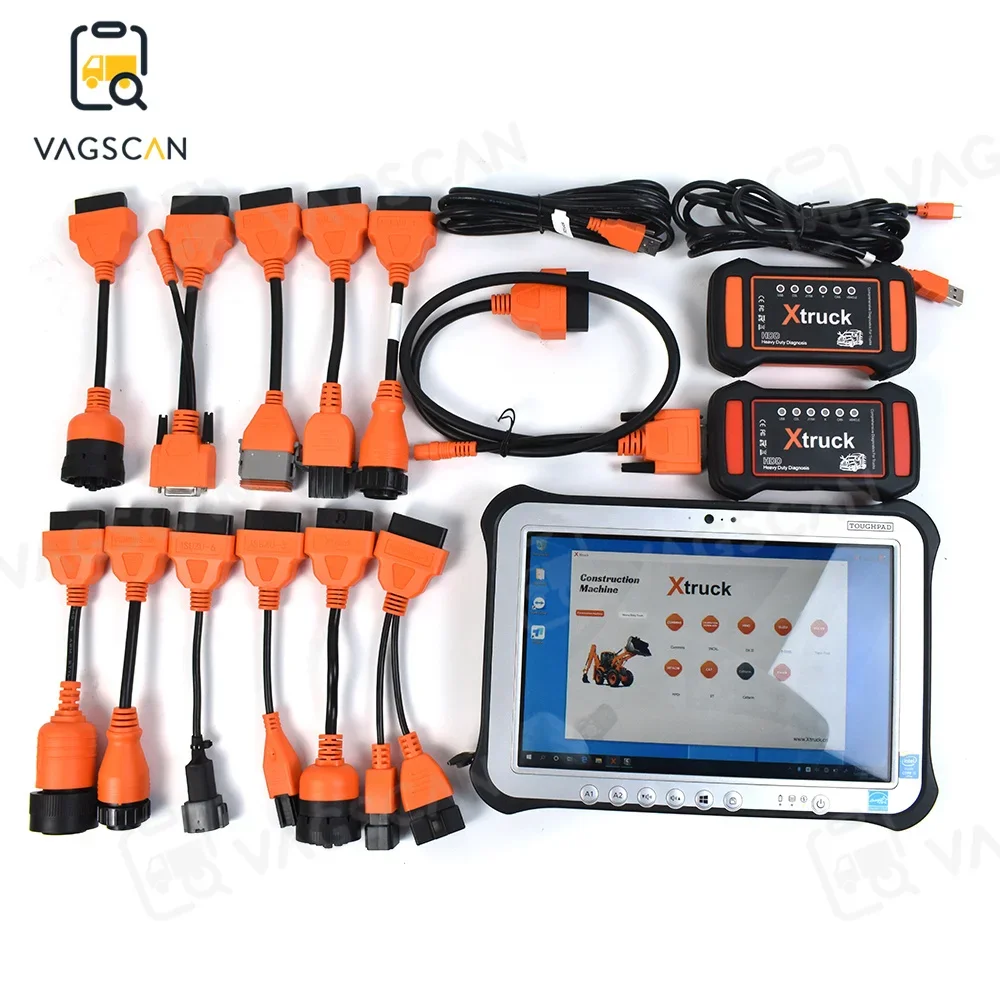 2023 Xtruck HDD Y009 Diagnostic Tools Support for Heavy Duty Trucks Excavators Equipment with FZG1 Tablet  for V-olvo for HINO