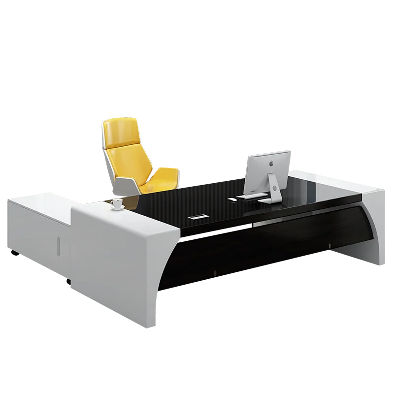 

Окрашенный стол начальника, президентский стол, простой современный стол руководителя, одиночный стол менеджера, консультационный стол