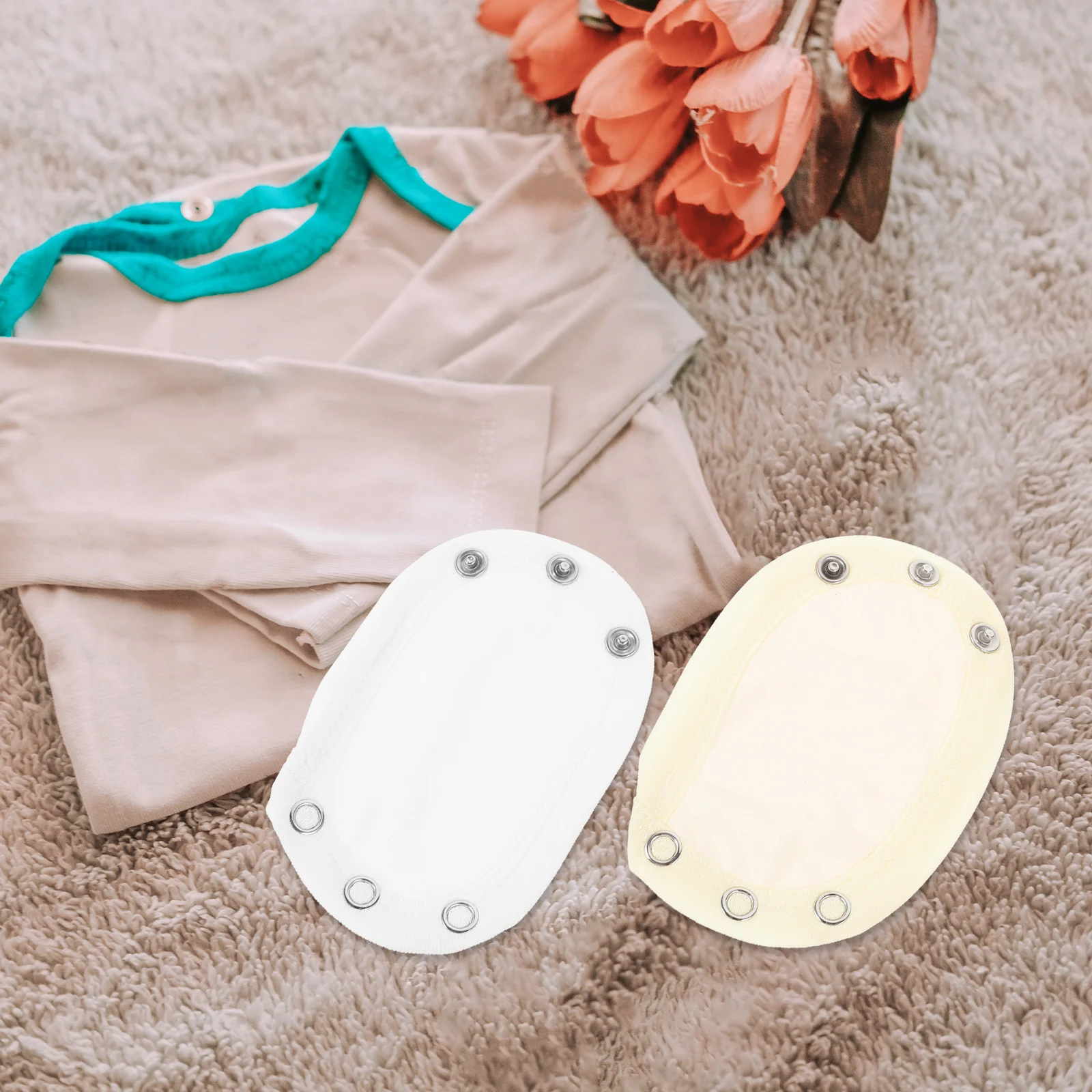 

4pcs Baby Extender Snaps Jumpsuits Extenders For Baby Jumpsuit Extended Toddler Soft Cotton Comfortable Breathable