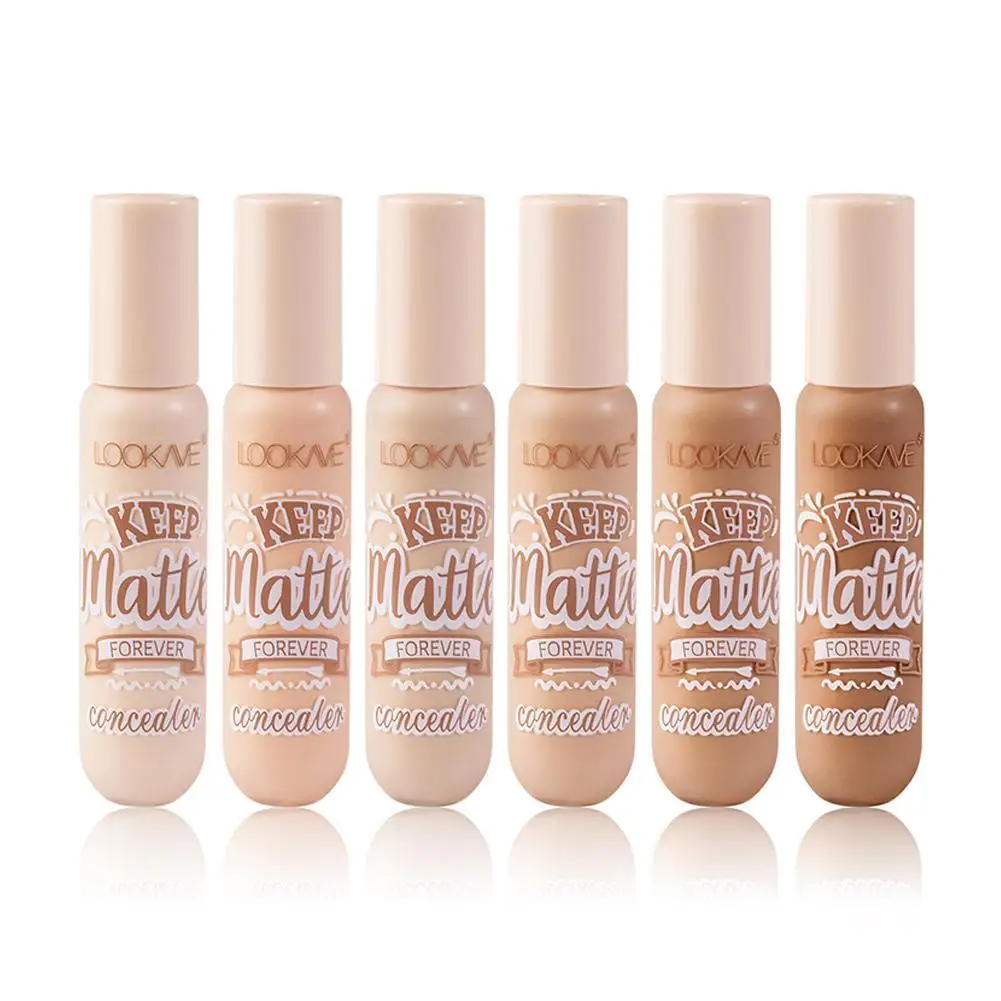 Flüssige Concealer Stick Foundation Creme 6 Farbe feuchtigkeit spendende vollständige Abdeckung Akne dunklen Kreis natürliche matte Concealer Creme Make-up