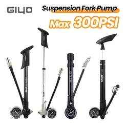 GIYO Bicycle Shock Suspension Pump 300psi High-pressure with Gauge Mountain Aluminium Bike Fork & Rear Suspension MTB Shoc