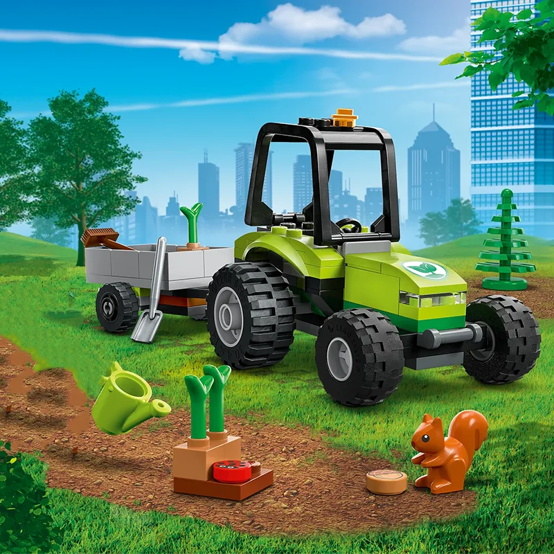

Compatible Brands Brick Sets City Series Building Blocks Park Tractor Garden Transporter Car MOC Toys for Kids Gift