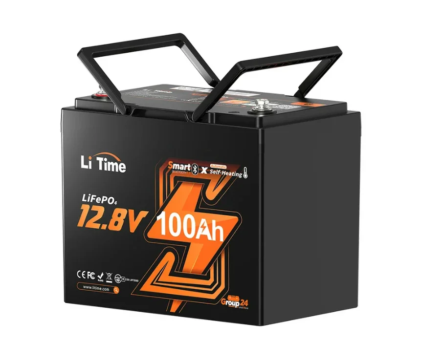 

Stock Smart 12V 100AH Group24 Self-heating Bluetooth Lithium Battery for RVs and Camping Tariff Saving
